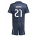 Real Madrid Brahim Diaz #21 Barnkläder Borta matchtröja till baby 2025-26 Kortärmad (+ Korta byxor) Billigt
